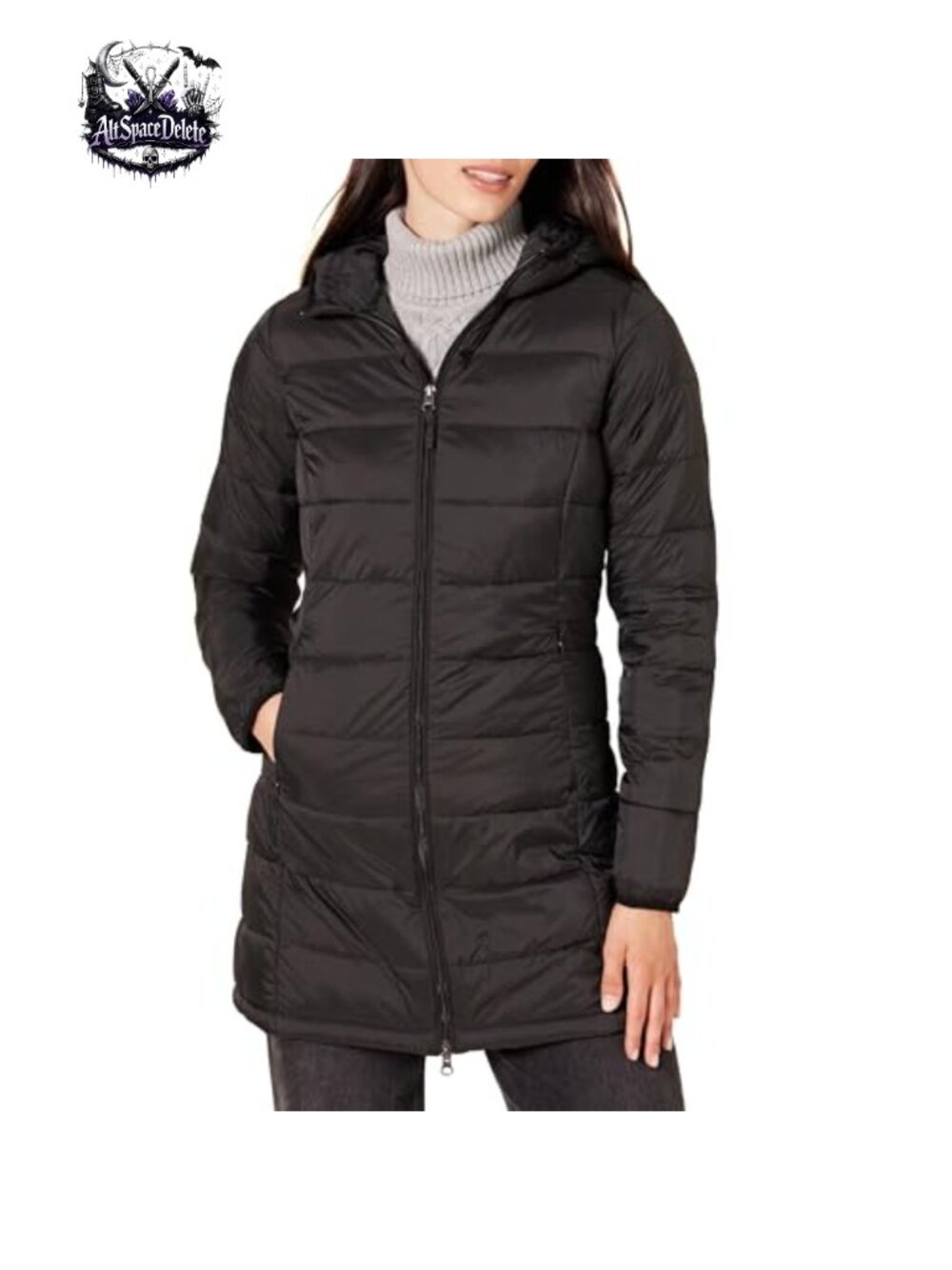 Lightweight Water-Resistant Packable Hooded Puffer Coat